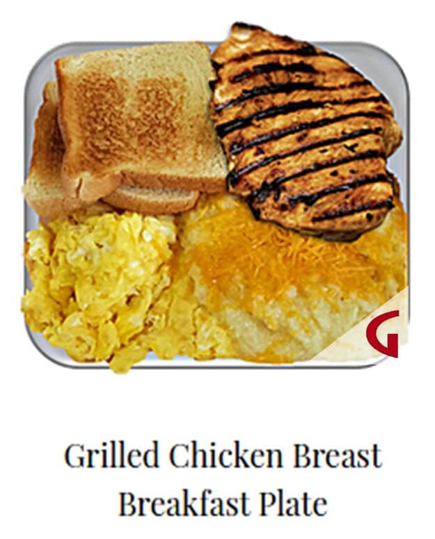 Grilled Chicken Breast Breakfast Plate