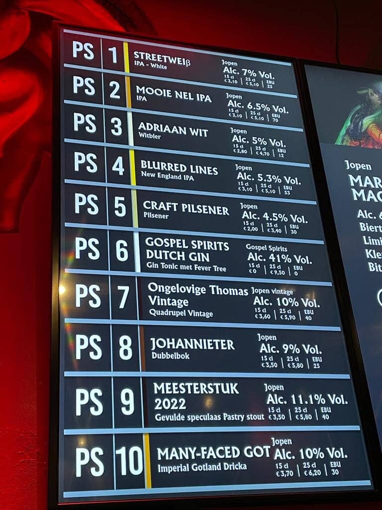 Extensive Beer Selection