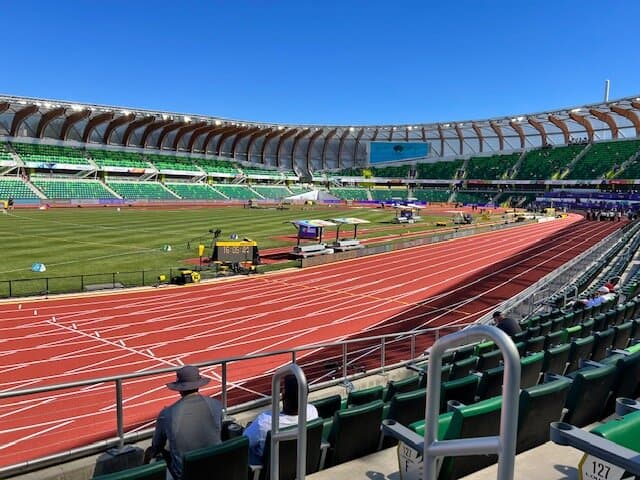 View down the final straight