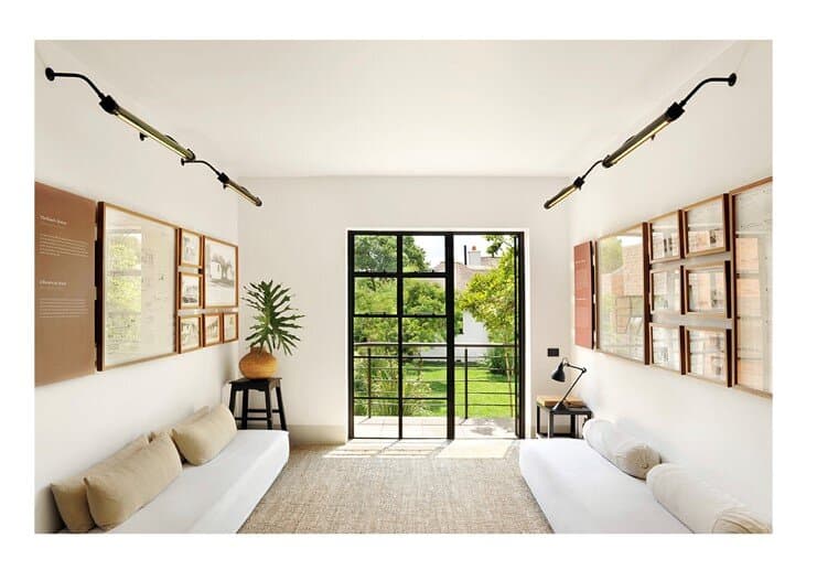 Réception et partie du musée dédiée à l'environnement du lieu au début du 20ème siècle