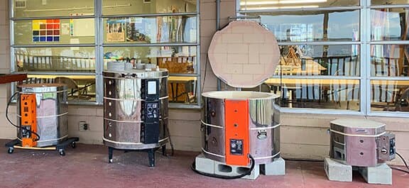 These are our kilns used to fire the pottery.