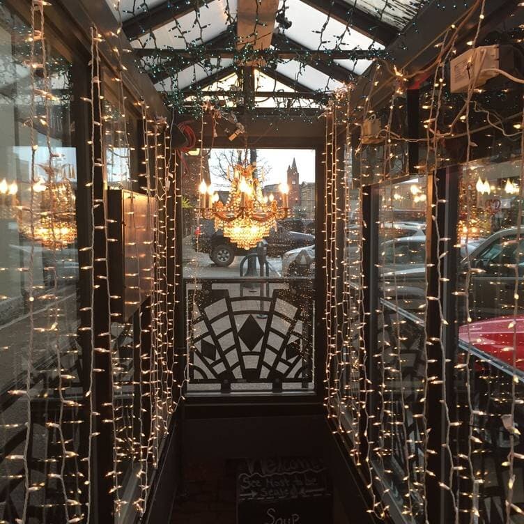 The subway style entrance to the Rabbit Hole.