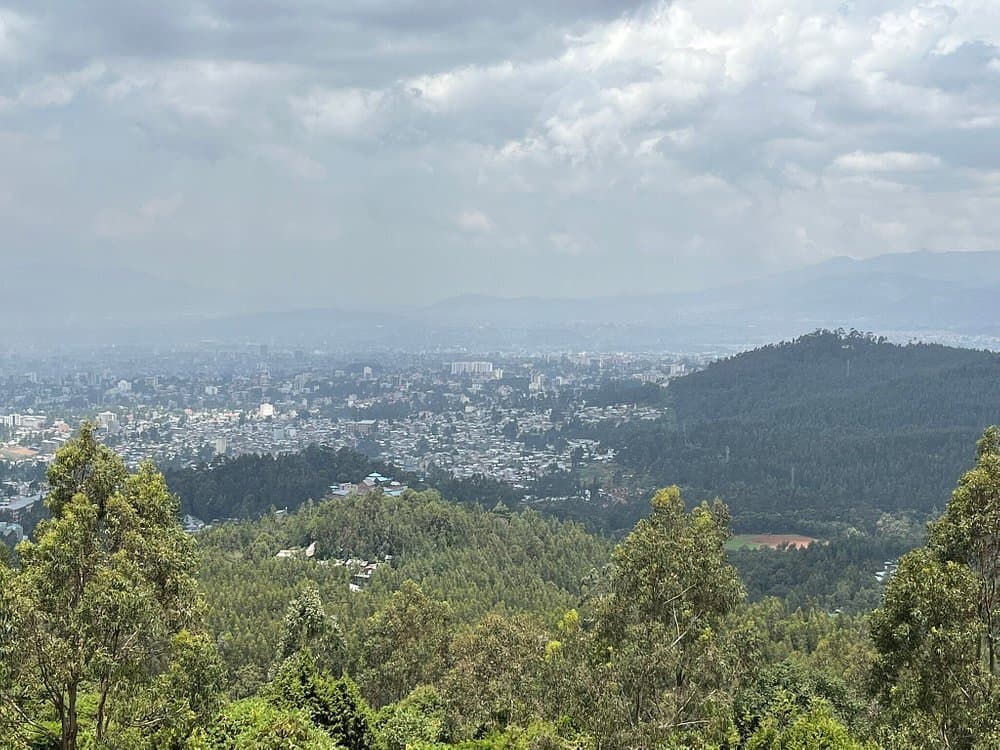 Addis Ababa city view on Entoto