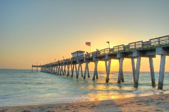 Venice Fishing Pier at Sunset