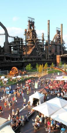 The blast furnaces