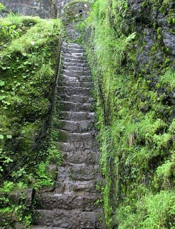 Steep Staircase Climb