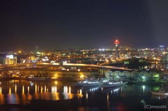 博多湾岸の夜景