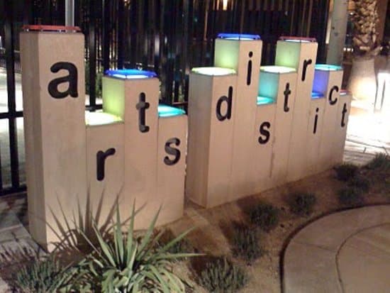 Art Square near the Arts Factory, on Charleston near Main