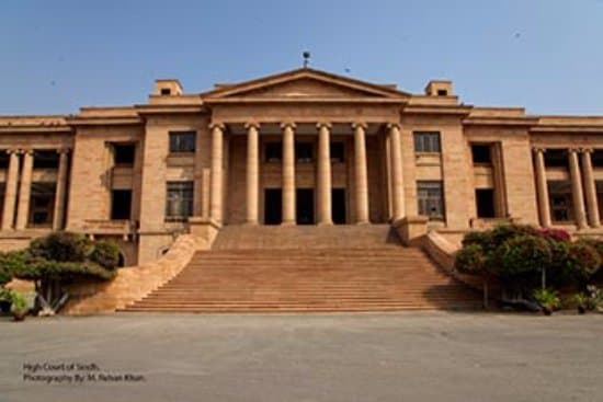 View of High Court Building.