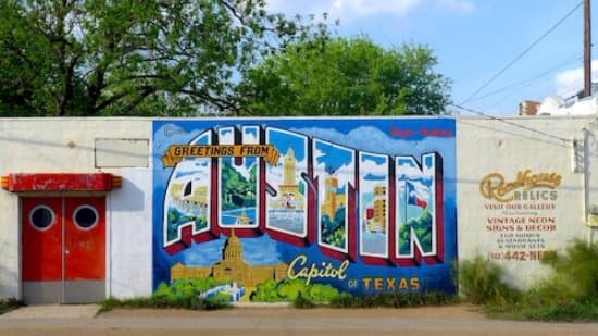 Greetings from Austin Mural