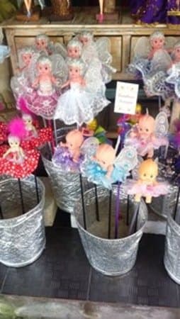 Display of Cupie Dolls