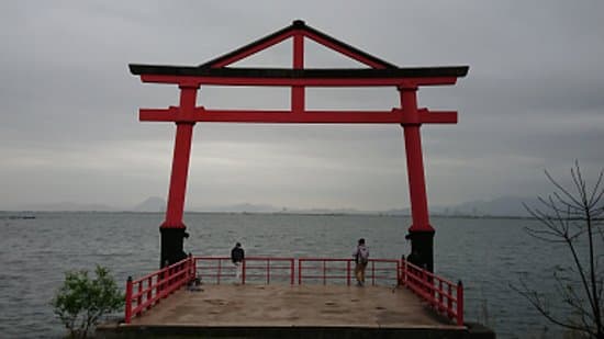 坂本城址 鳥居