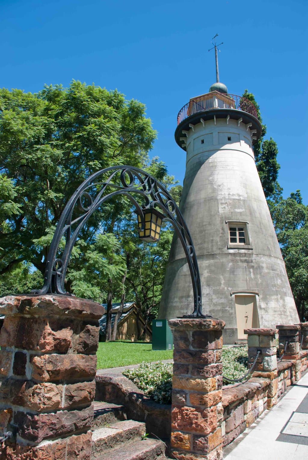 Gateway to the small gardens next to the windmill