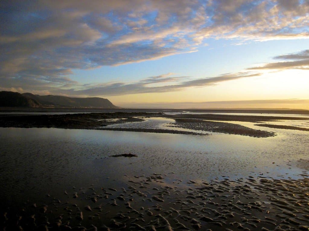 West Shore as the sun begins to set