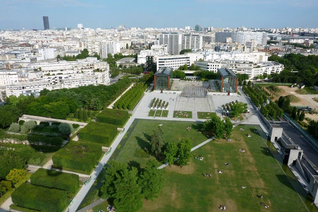 park seen from balloon