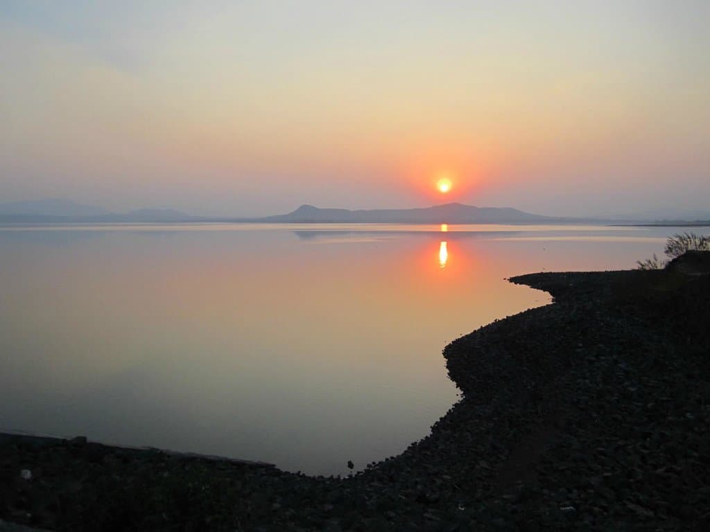 Sun set at Gangapur Dam