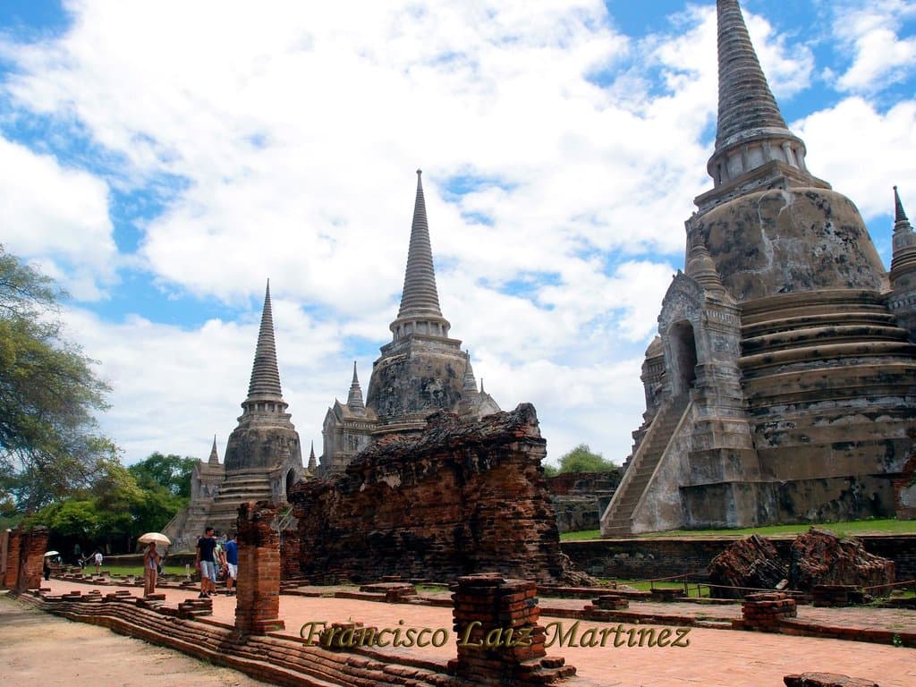 Ruinas de Ayutthaya en 2013