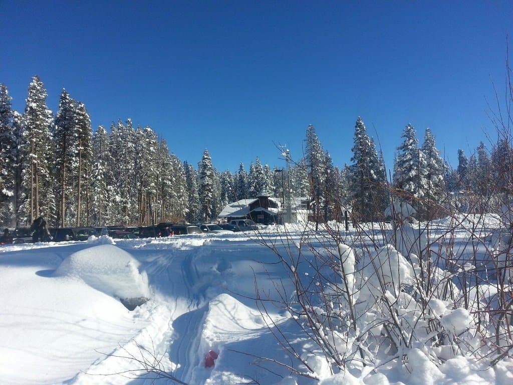 Paseando en la nieve