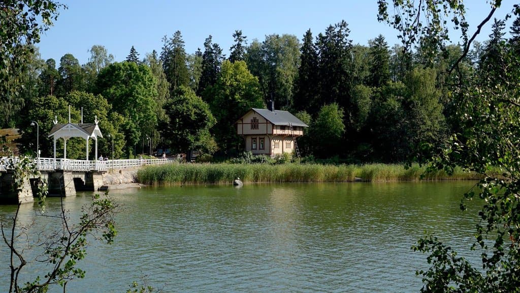 Seurasaari, viewed from across the foot bridge
