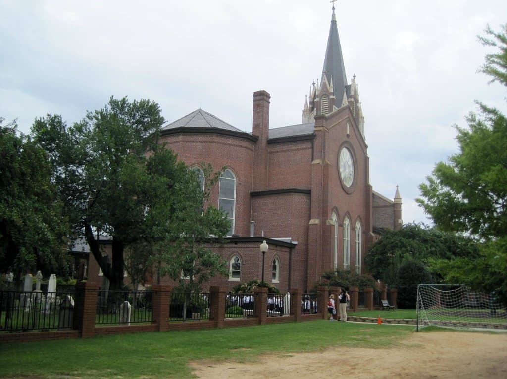 Rear view, St. Peter's Catholic Church, Columbia, SC, September 2014