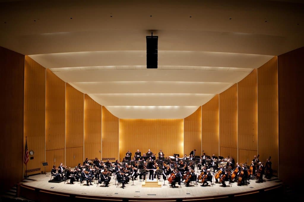 The Buffalo Philharmonic Orchestra performs at Kleinhans Music Hall.