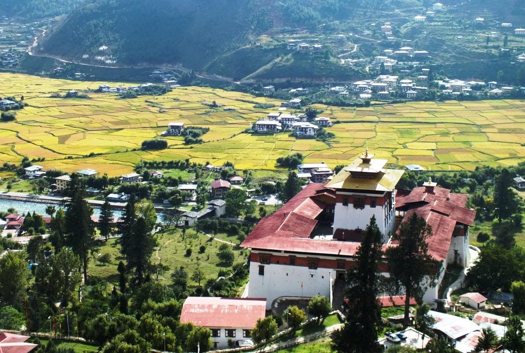 Rinpung Dzong from Ta Dzong