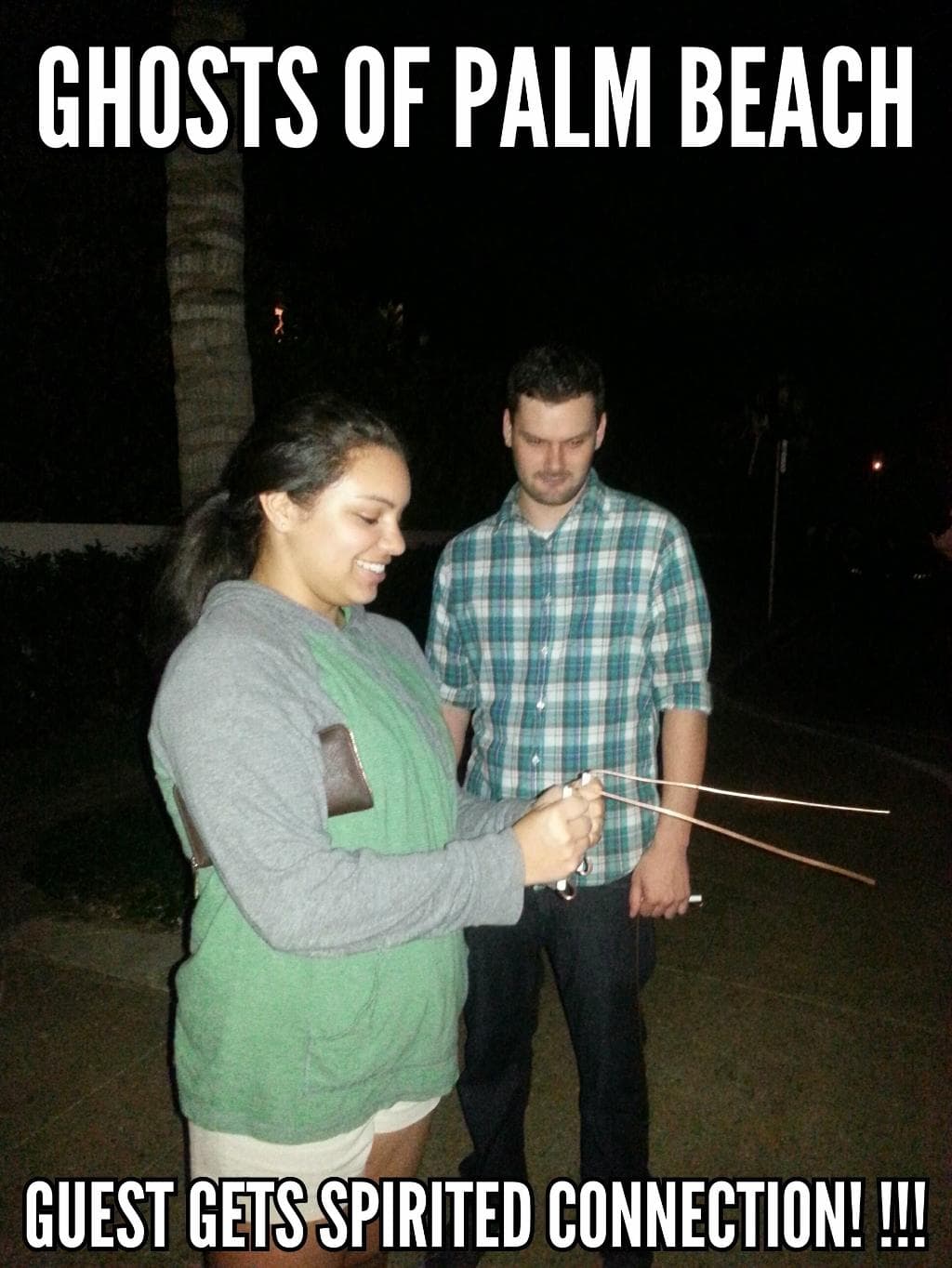 Using downing rods to communicate with spirits