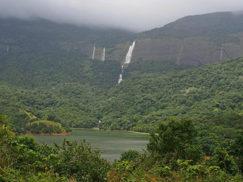 View of Muthikulam falls from Pattiar Bungalow