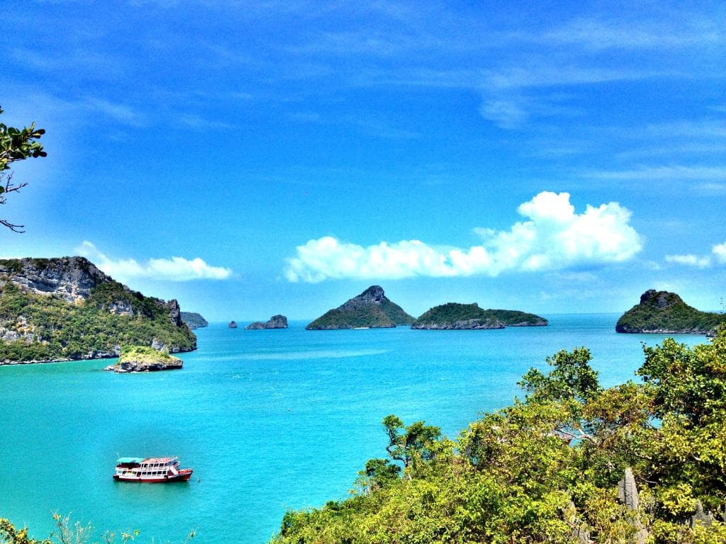 The view of the islands