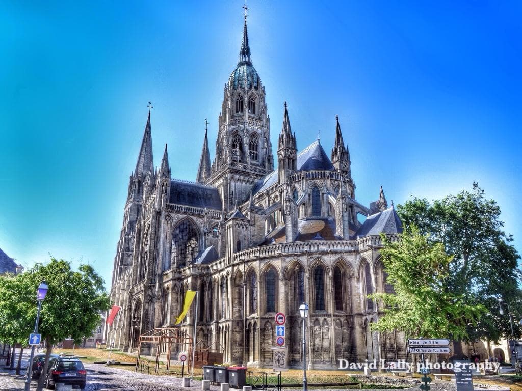 The cathedral is a major draw for visitors in Bayeux.