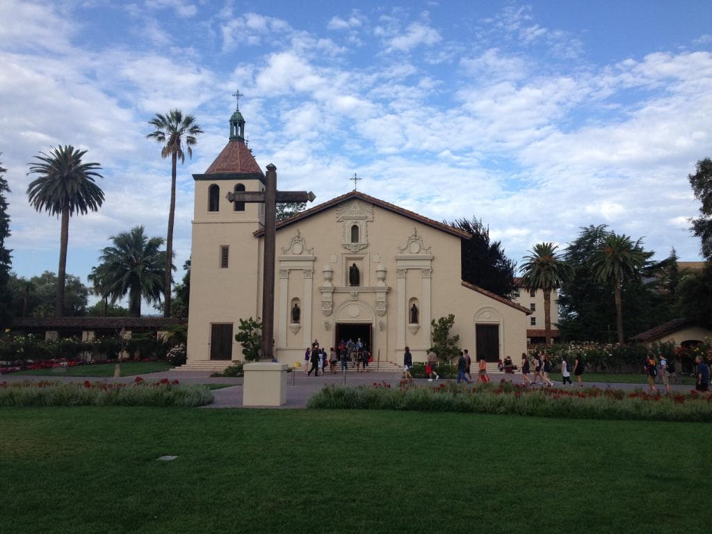 Beautiful mission church at Santa Clara University