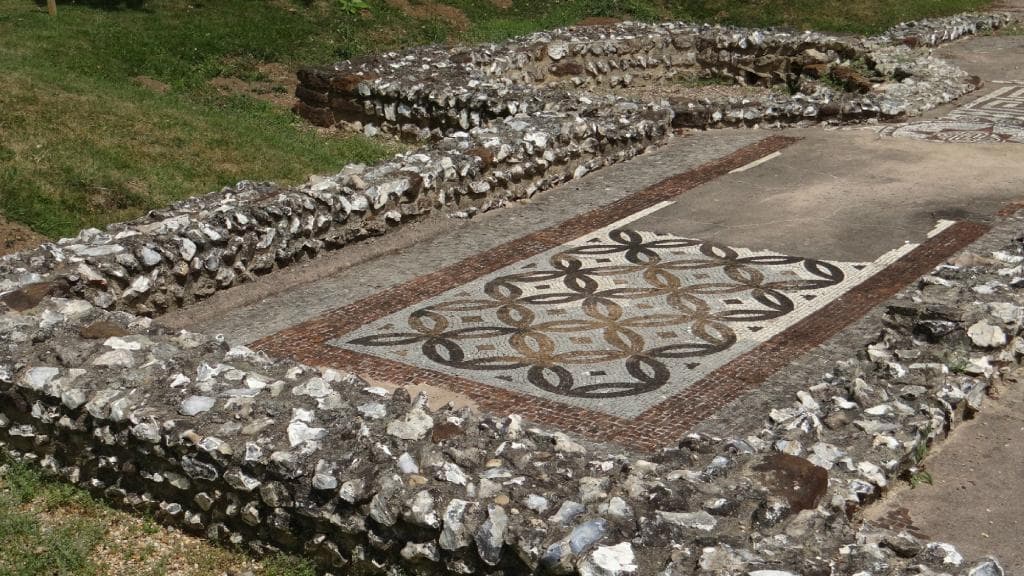 Out of doors exhibit - Rockbourne Roman Villa