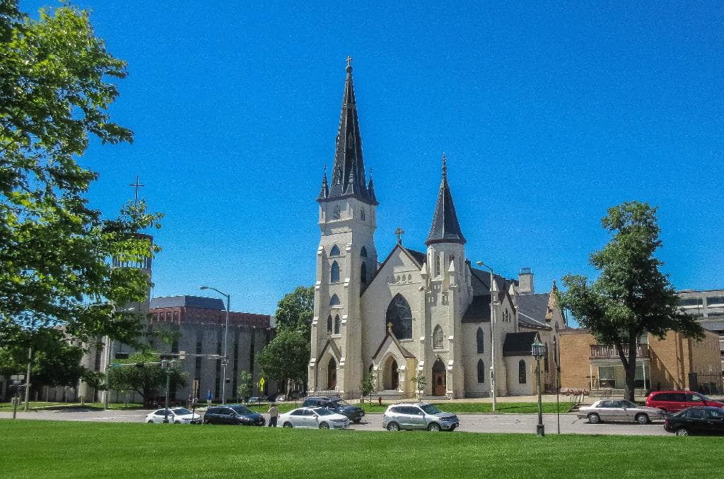 St. Mary's from the capitol grounds.