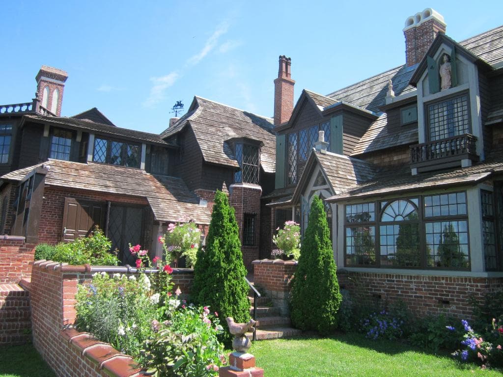 Oceanside view of Beauport house and gardens
