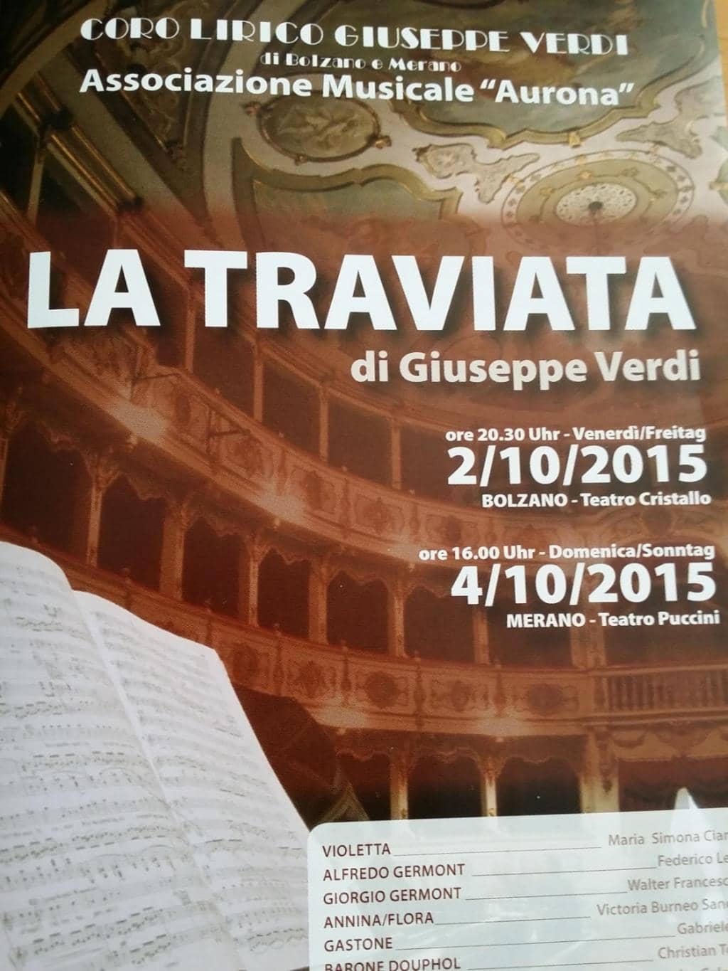 Puccini Opera Performances