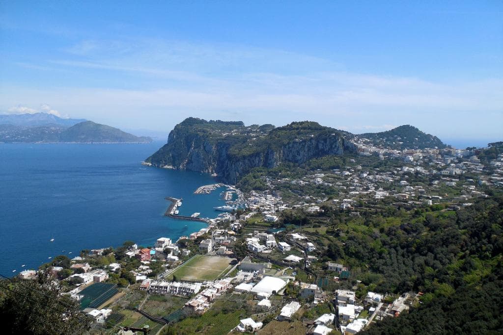 View from the top, Marina Grande, Capri