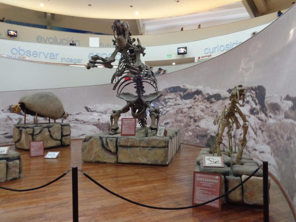 Los dinosaurios en la entrada