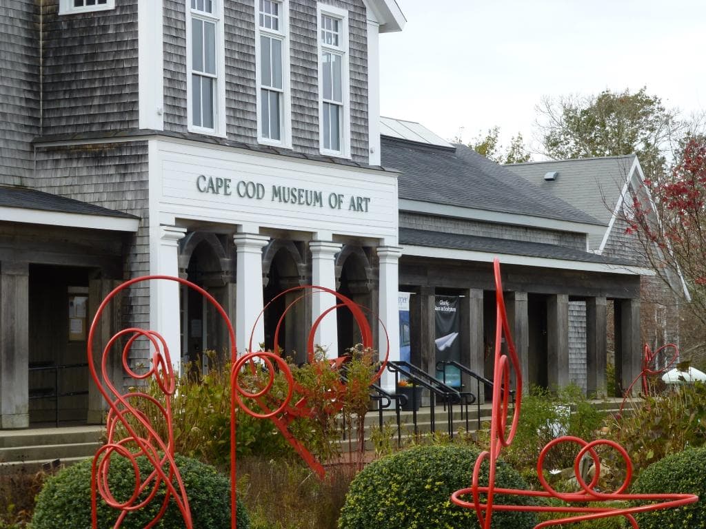 Interactive sculpture garden. No pictures allowed inside museum