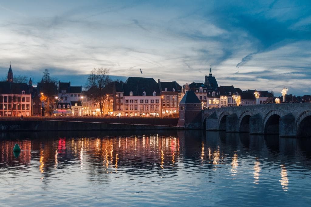 avondfoto in kerstperiode.