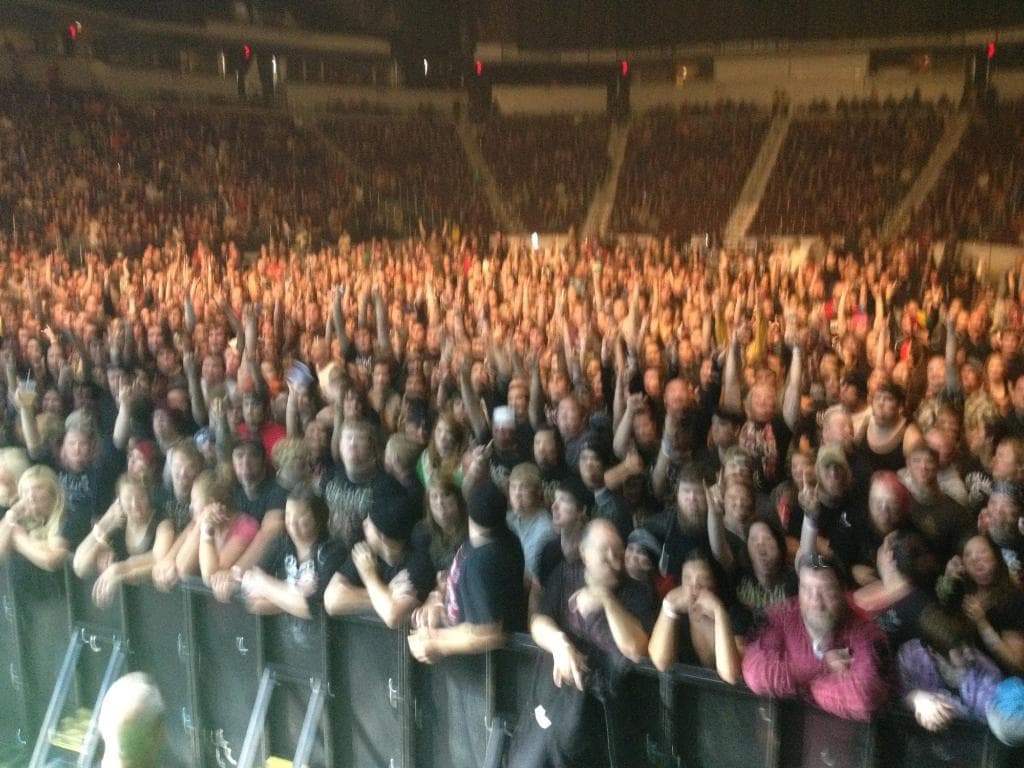 The crowd for Korn.