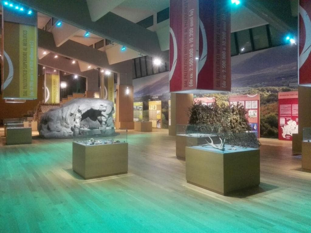 Due viste del museo della preistoria