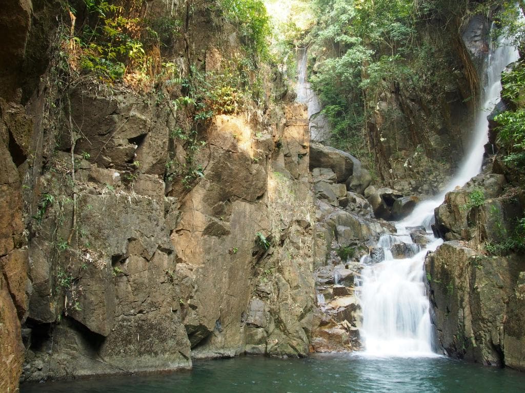 The waterfall