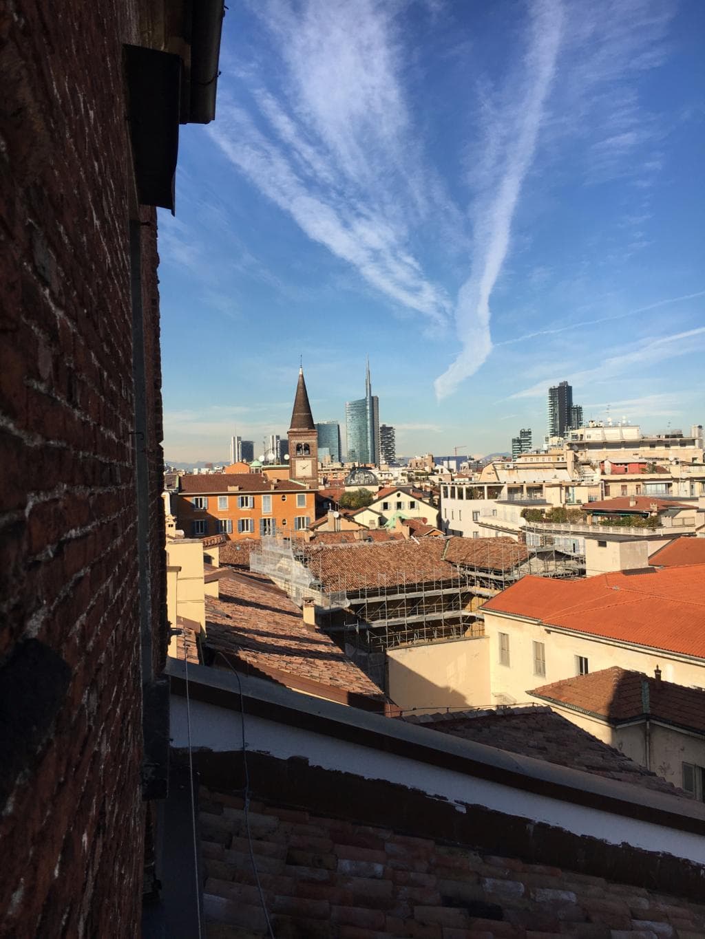 Milano dalle terrazze dell'Osservatorio di Brera