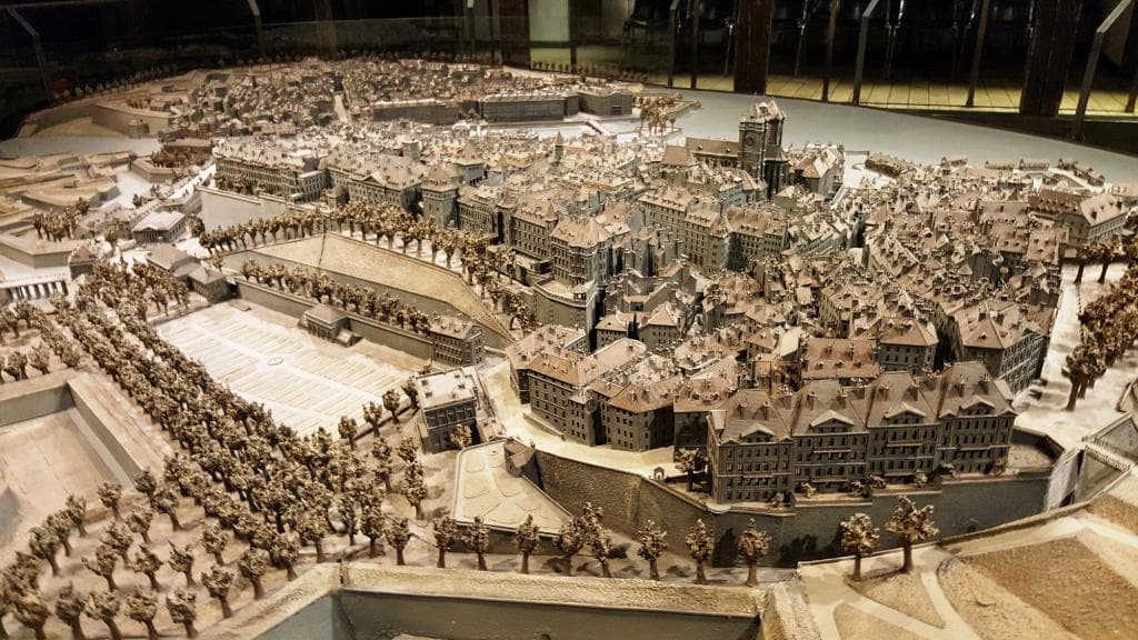 Model of Geneva in Maison Tavel