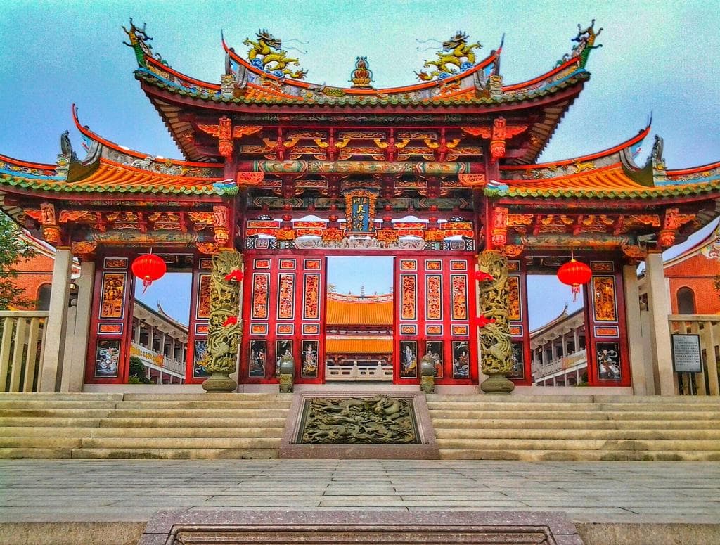 Entry to the Matsu Temple.