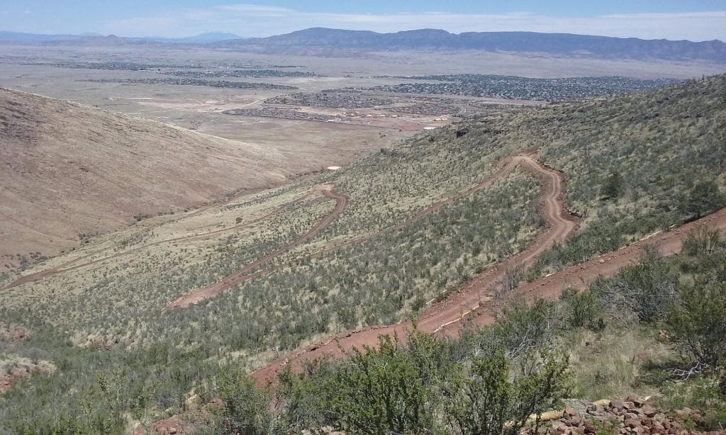 Glassford Hill Trail Switchbacks and View