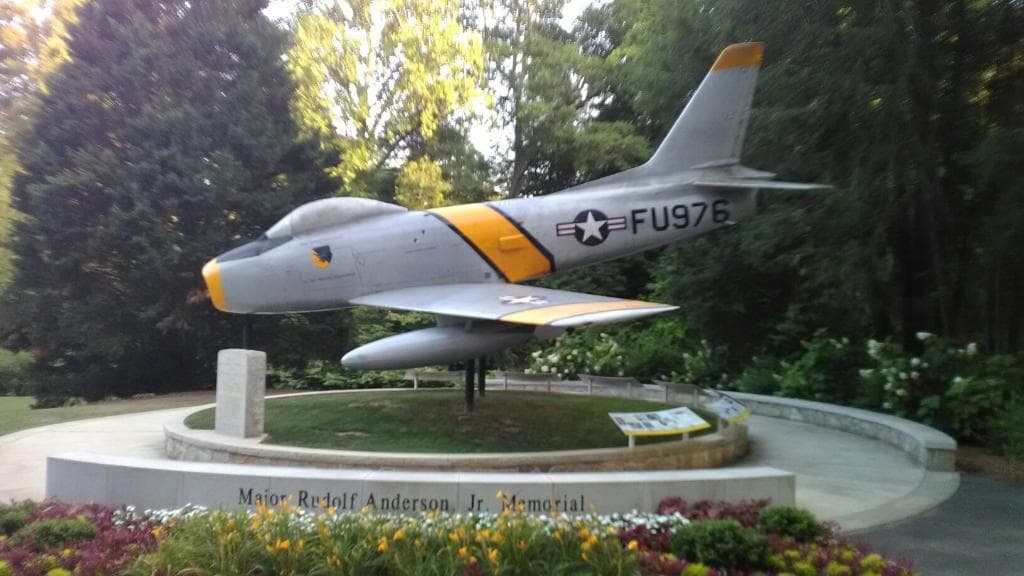 The Major Rudolf Anderson Jr Memorial in Cleveland Park. This place is very beautiful and peacef
