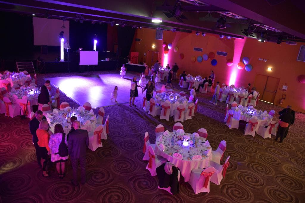 vue d'ensemble de la salle