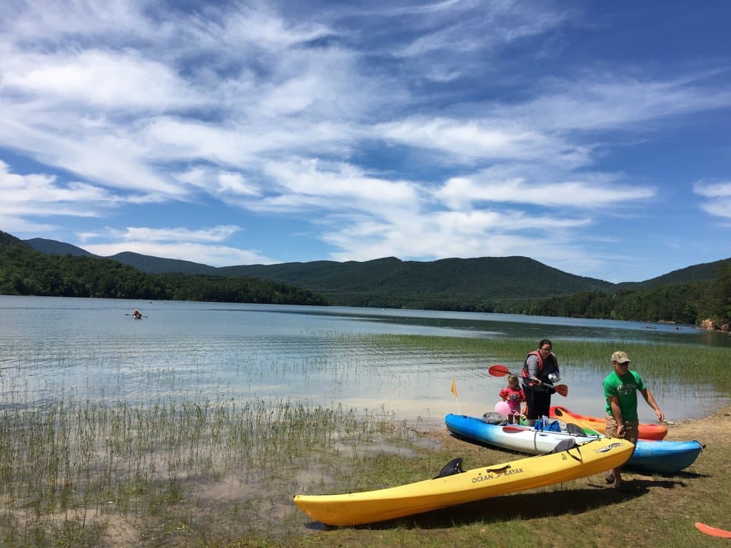 Very nice lake and ride on kayak