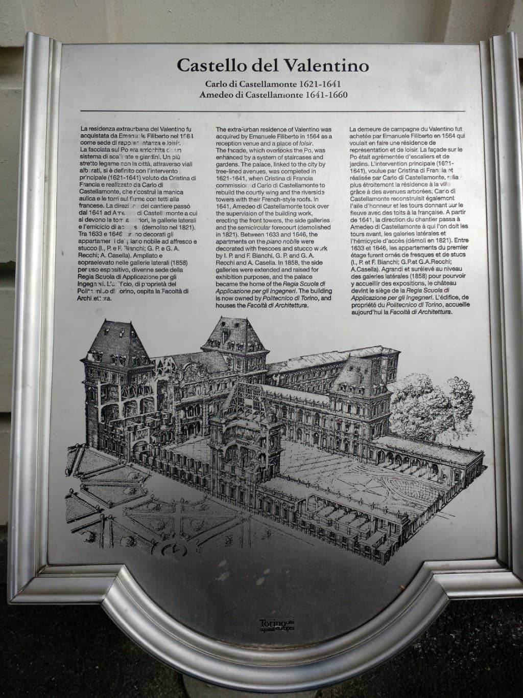 Castello del Valentino Exterior